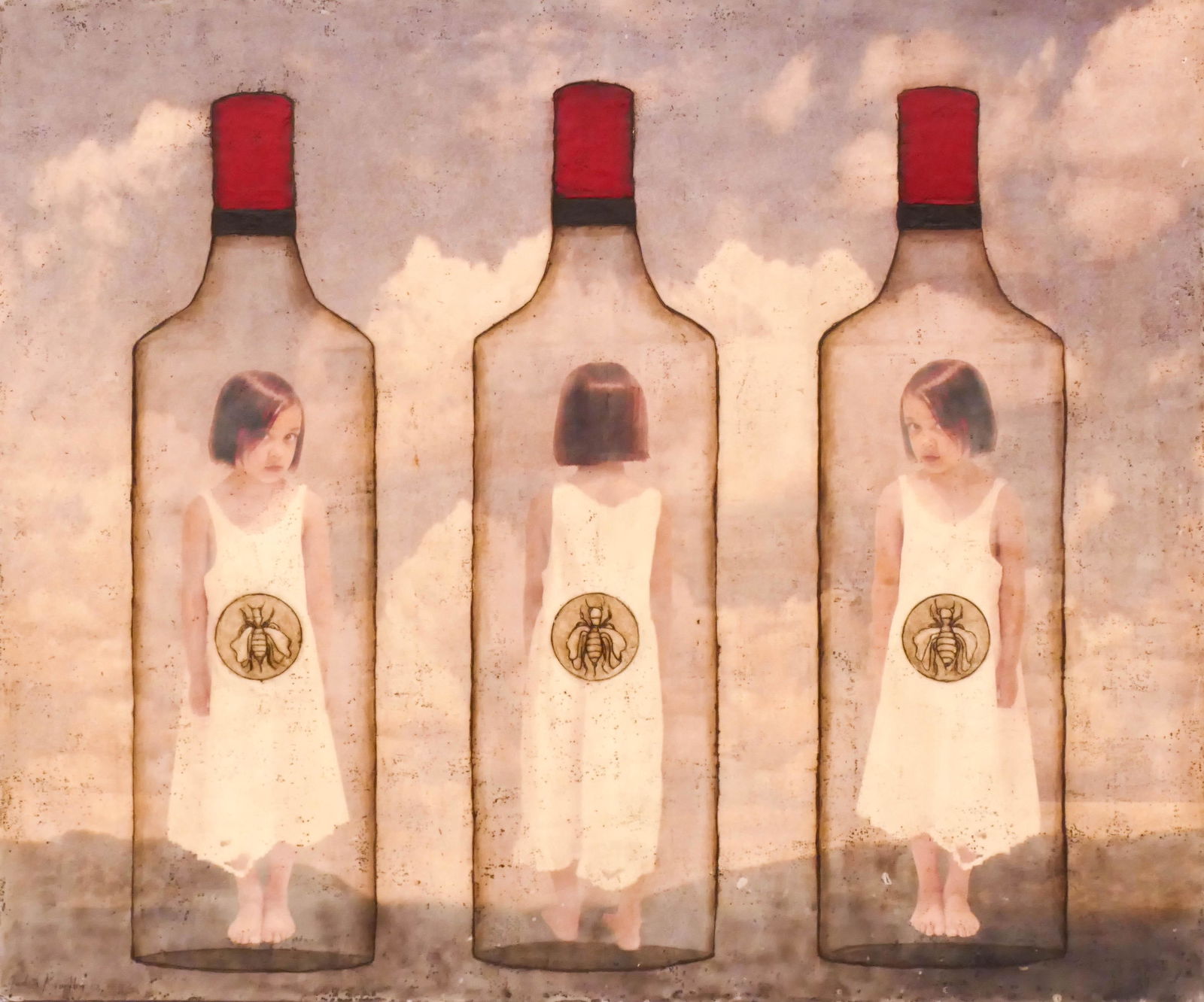 Judith Kindler ''All the Bees'' 2003 Encaustic (1 of 3)