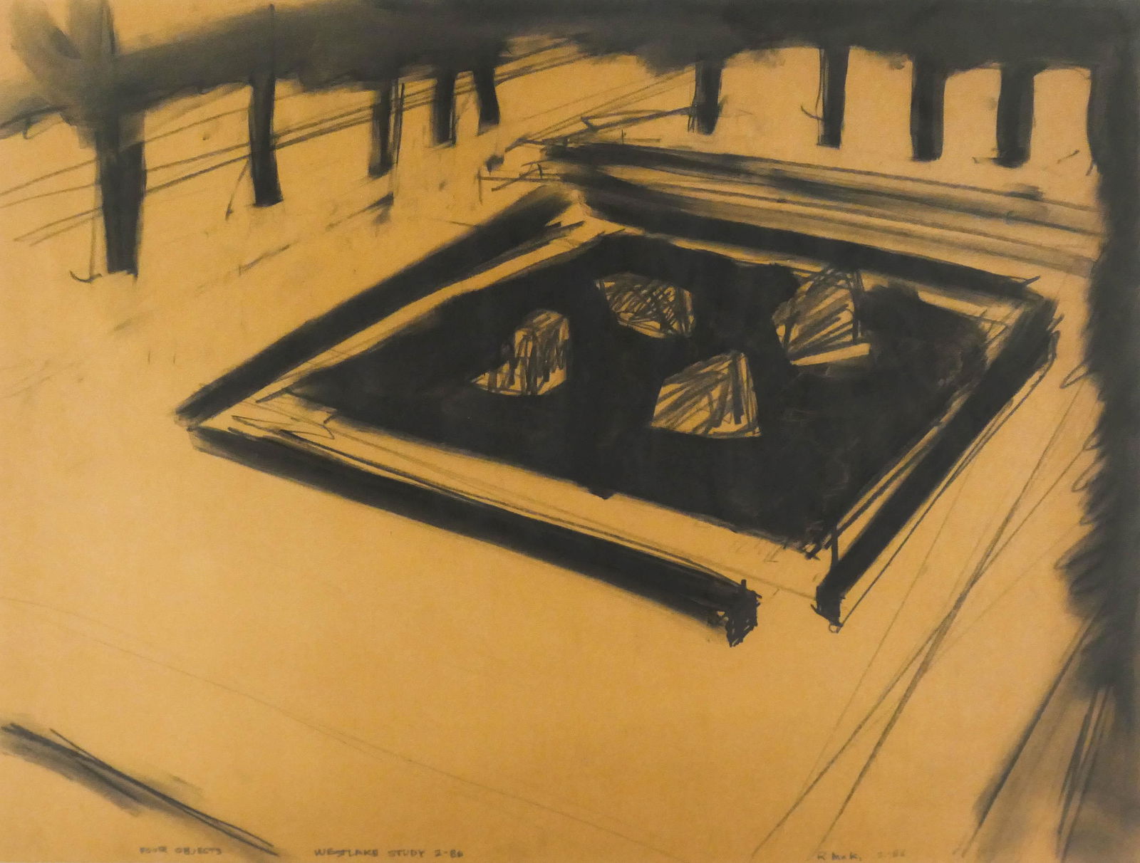 Robert Maki ''Four Objects'' (Westlake Study) 1986 (1 of 2)