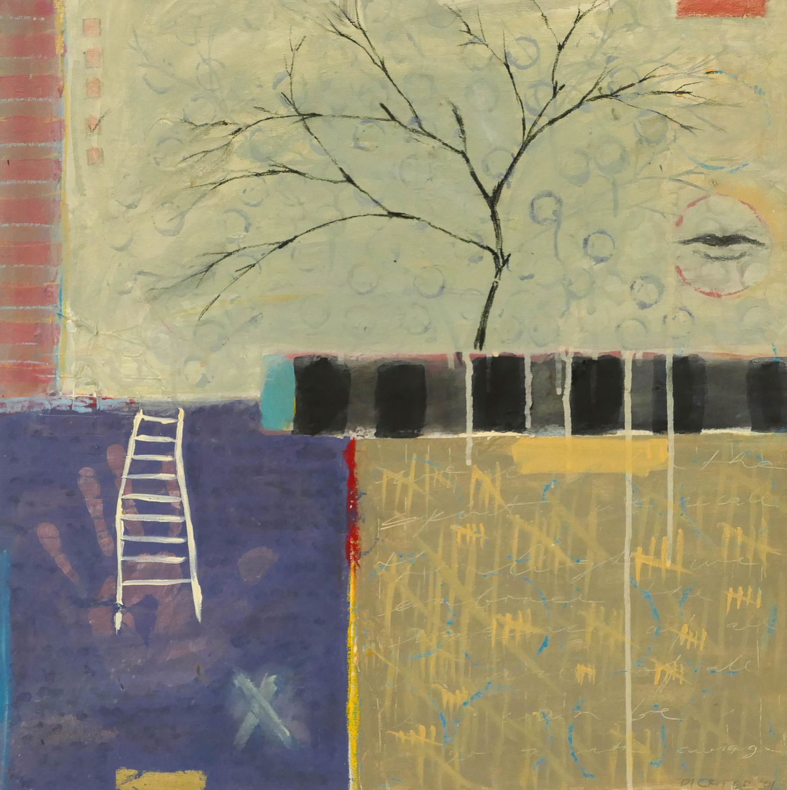 Michael Dickter ''After the Rain'' 2001 Oil (1 of 1)