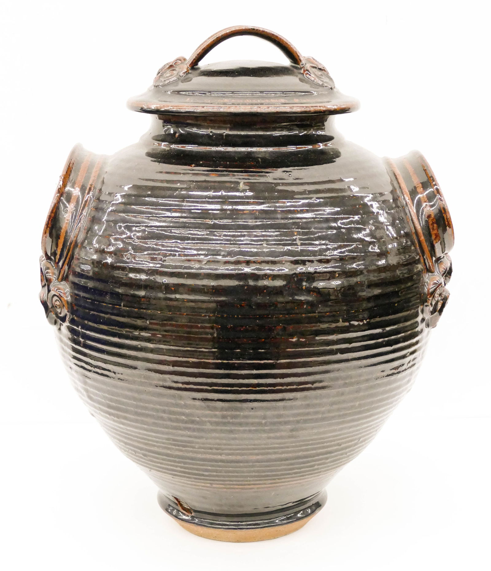 Joel Edwards ''Tenmoku Large Jar'' Stoneware (1 of 2)