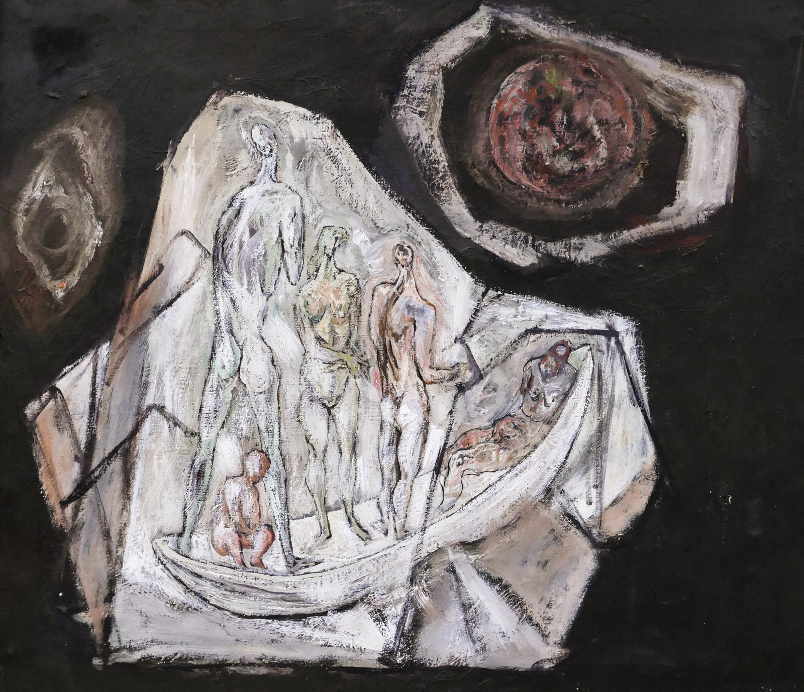 Kenneth Callahan ''The Crossing'' 1950's Oil (1 of 4)