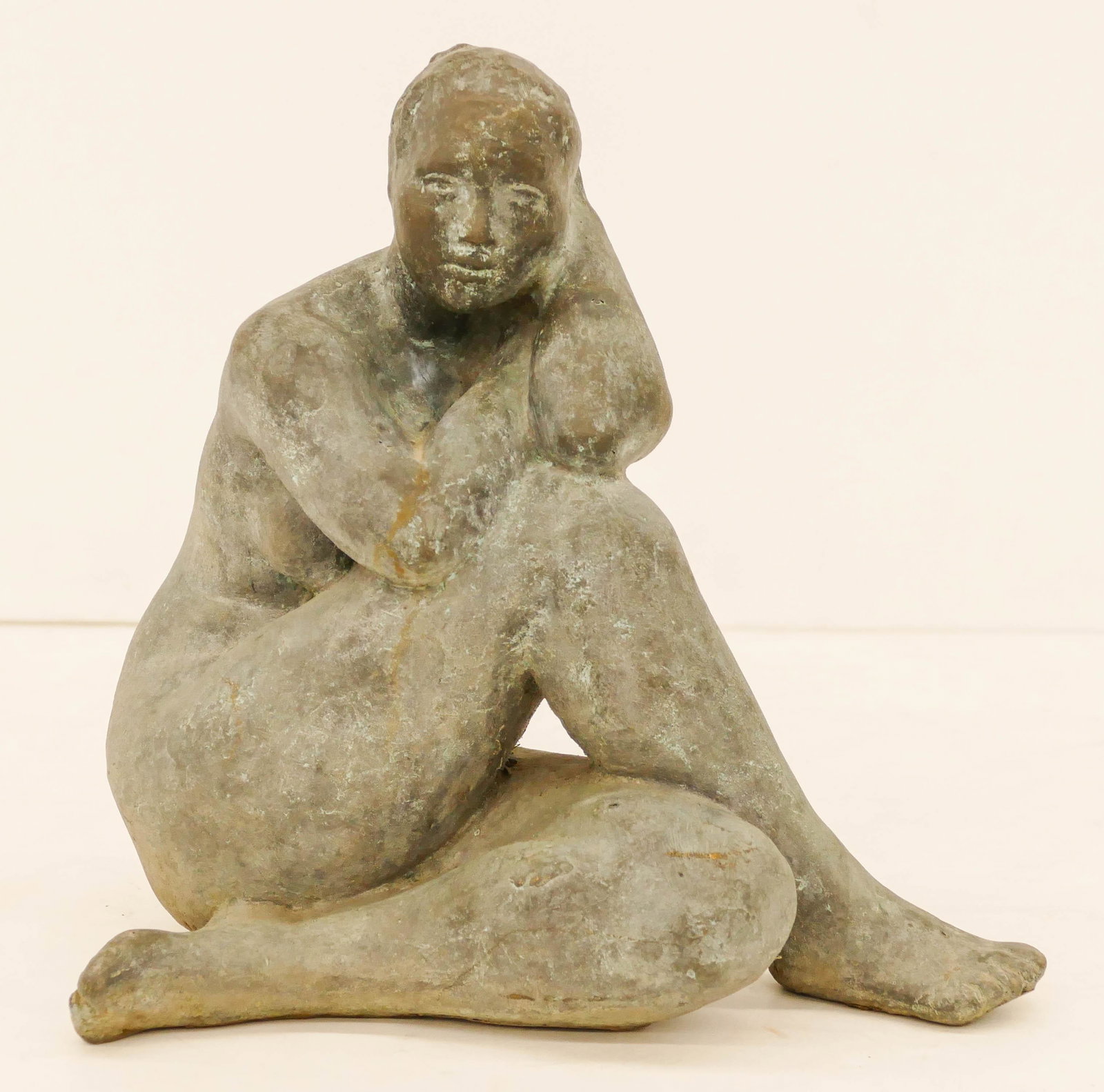 After Francisco Zuniga ''Evelia'' Bronze: After Francisco Zuniga (1912-1998 Mexico) "Evelia" Bronze, 1974. Edition XX/XVIII. 11"x11". Signed and dated on verso. Heavy surface patina from being displayed outdoors. It is the opinion of the Zuni