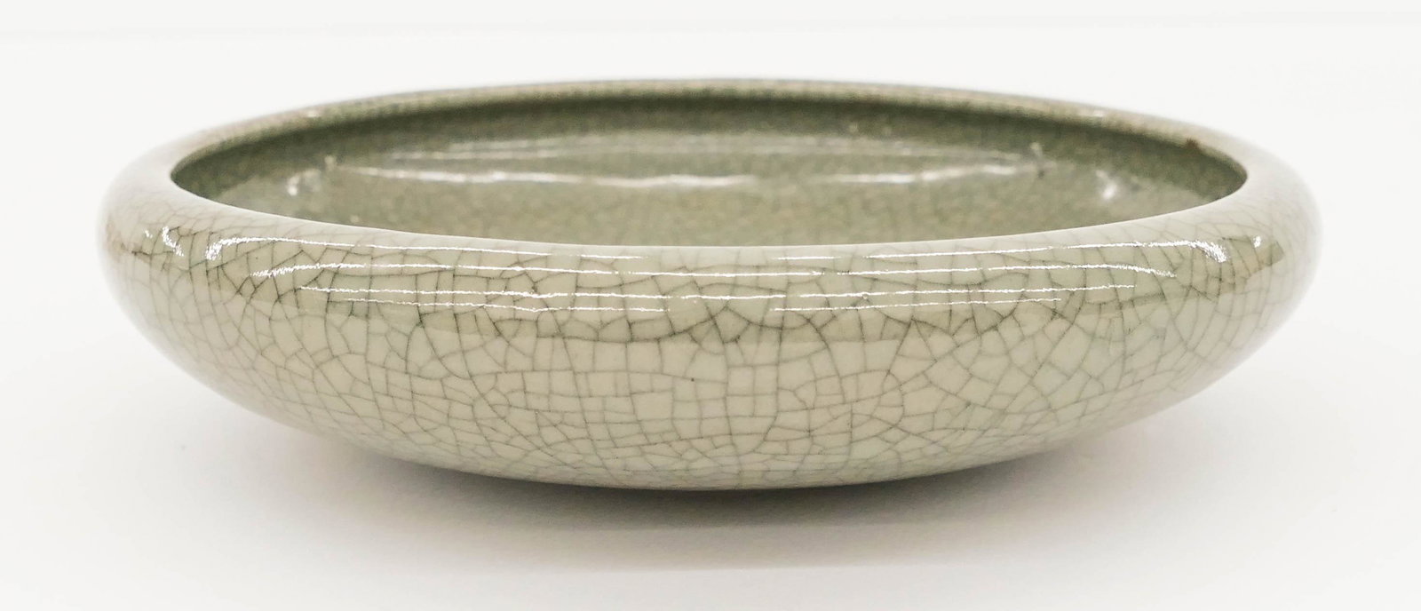 Old Chinese Celadon Crackle Low Brush Washer (1 of 3)