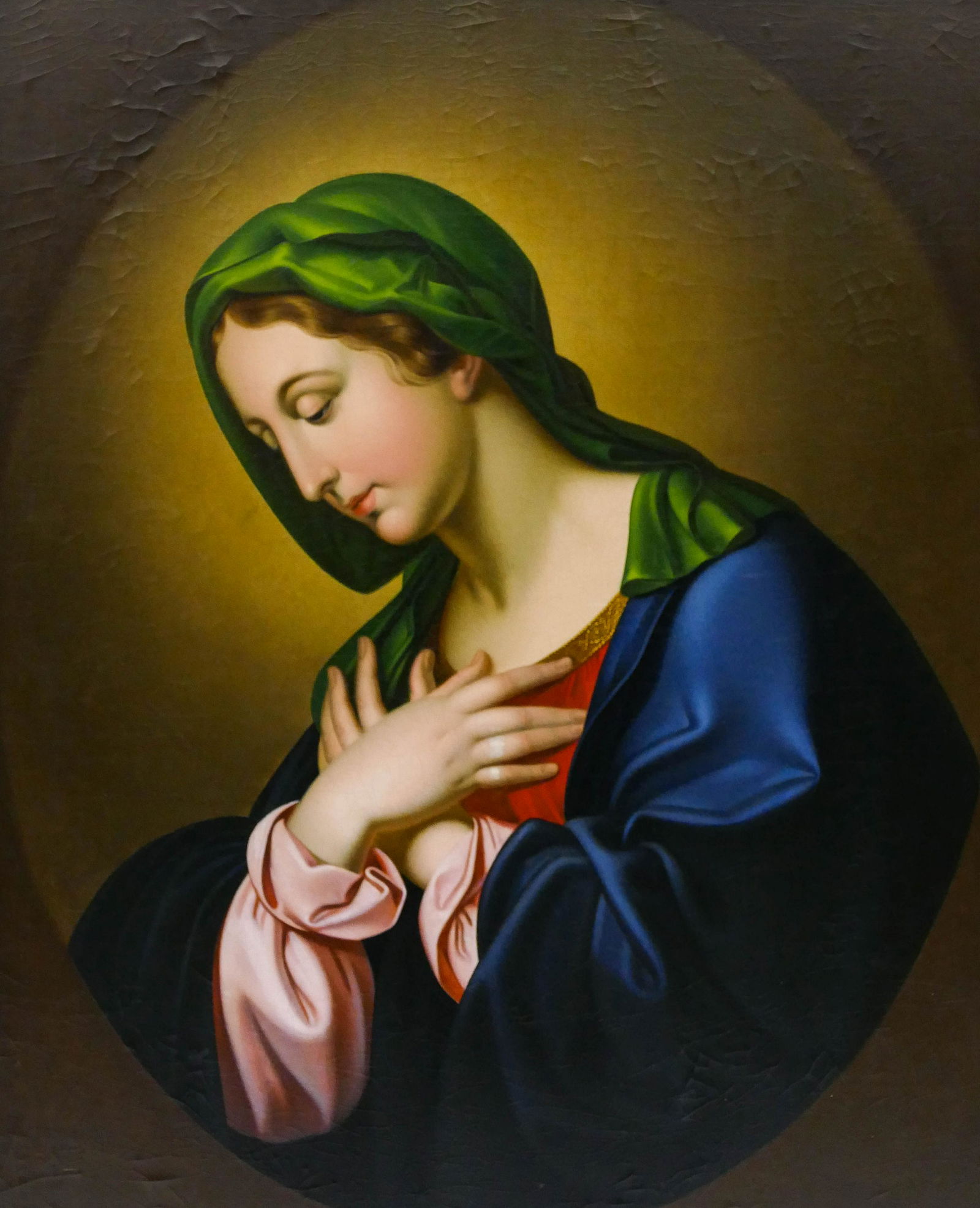 Adalbert Suchy (Austrian) "Madonna" Oil on Canvas (1 of 4)