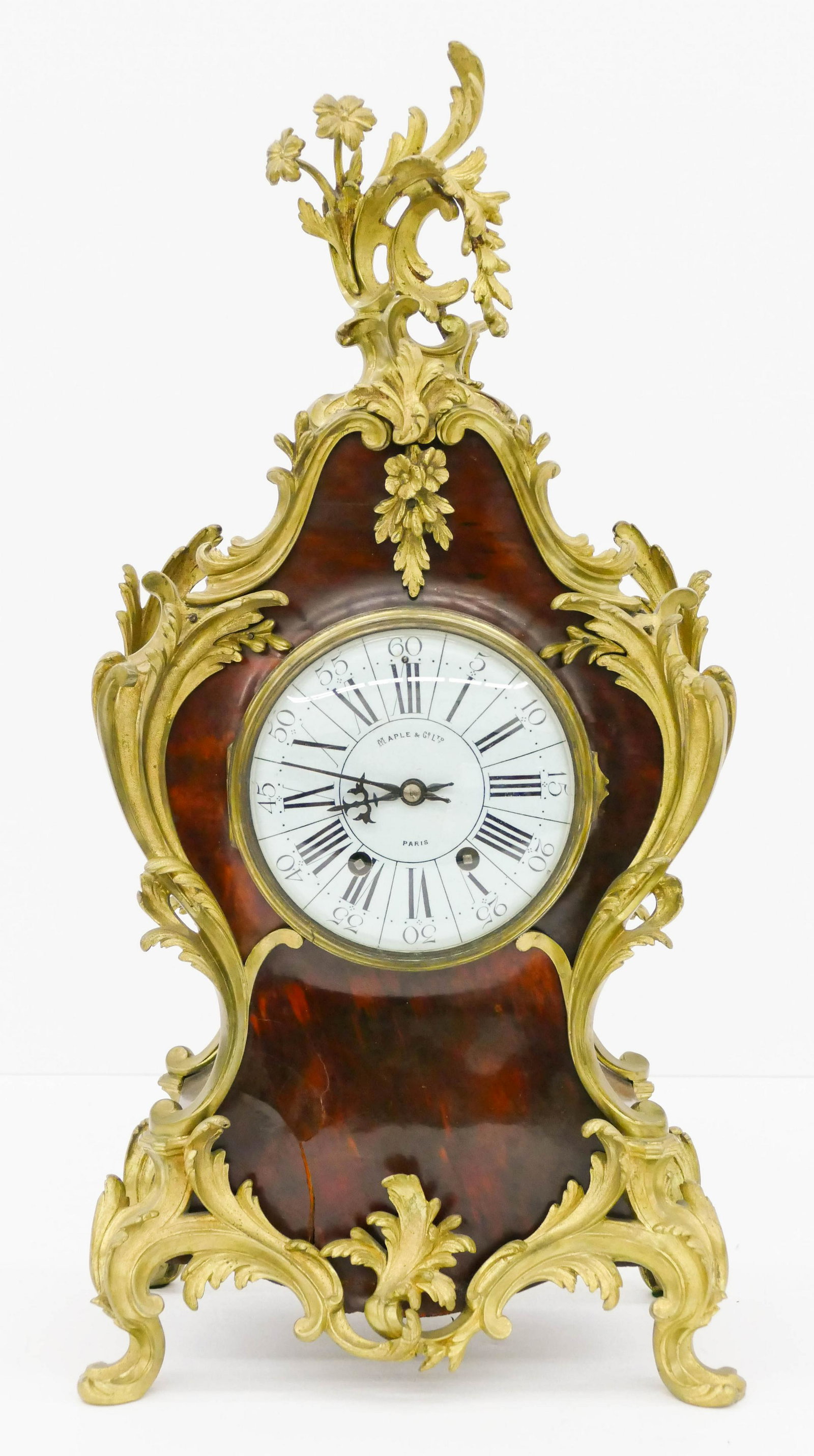 Antique Maple & Co. French Rococo Mantle Clock (1 of 2)