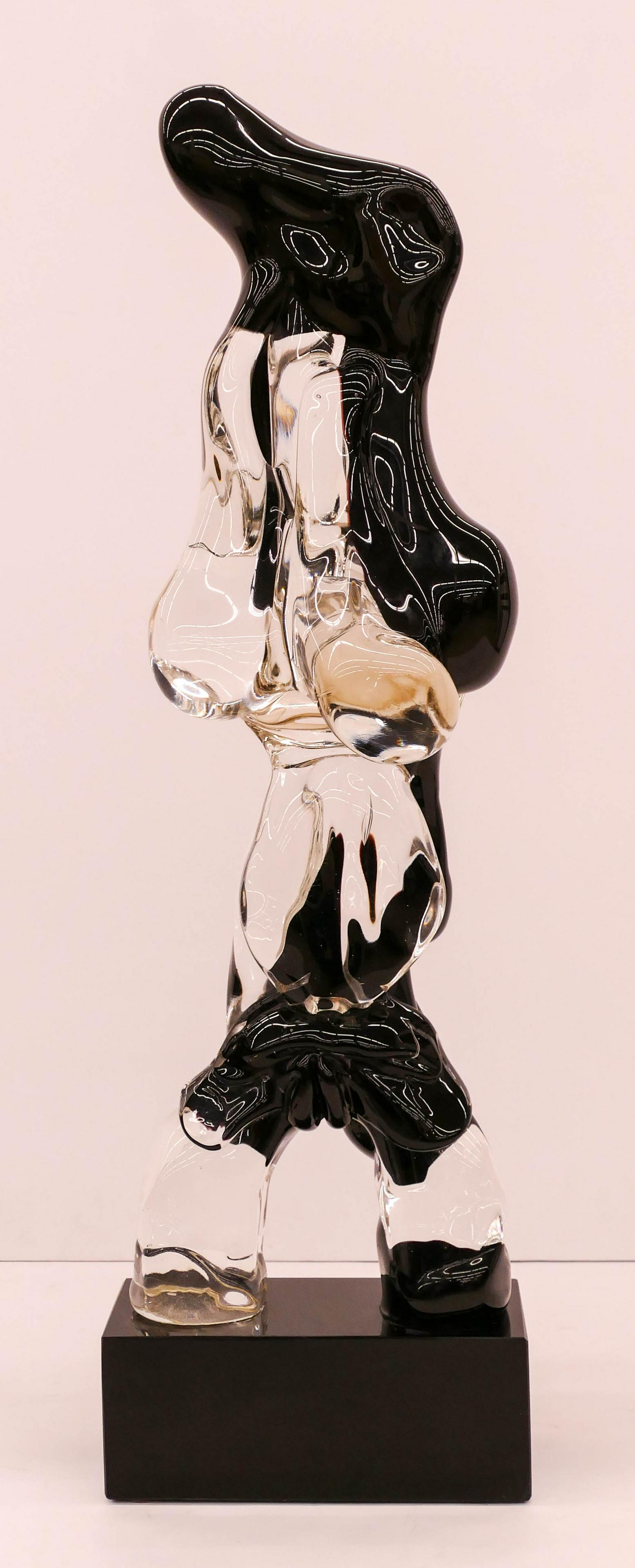 Luciano Castelli ''Astarte'' (Goddess) 1998 Glass: Luciano Castelli (b.1951 Swiss) ''Astarte'' (Goddess) 1998 Sculpted Glass 33''x10''x7''. Signed and numbered 3 of 6 edition on base. Purchased at the Hotel Cipriani in Venice 1999 ''Made in Murano'' e