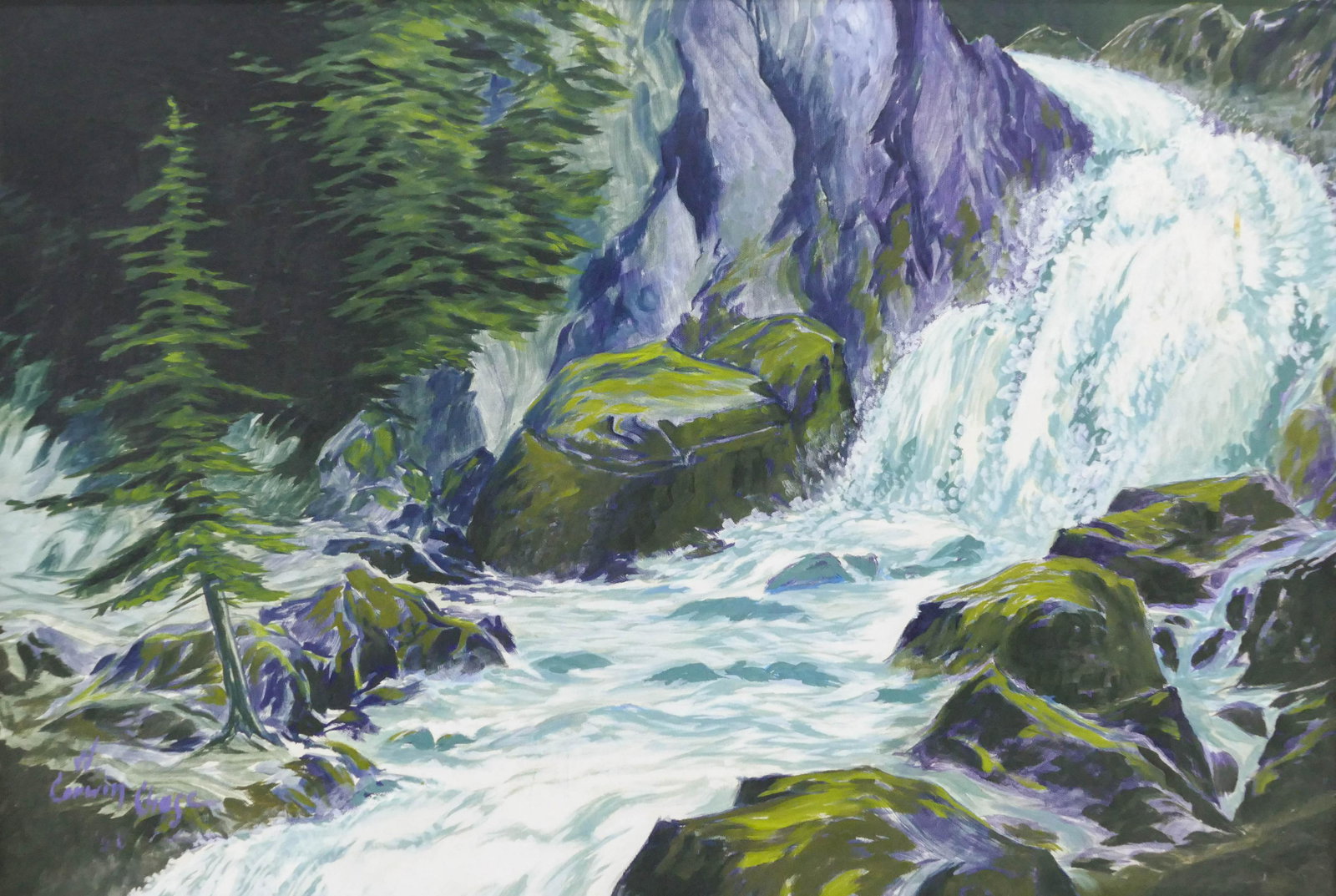 Wendell Corwin Chase ''Deception Creek Falls'' 1958 (1 of 2)