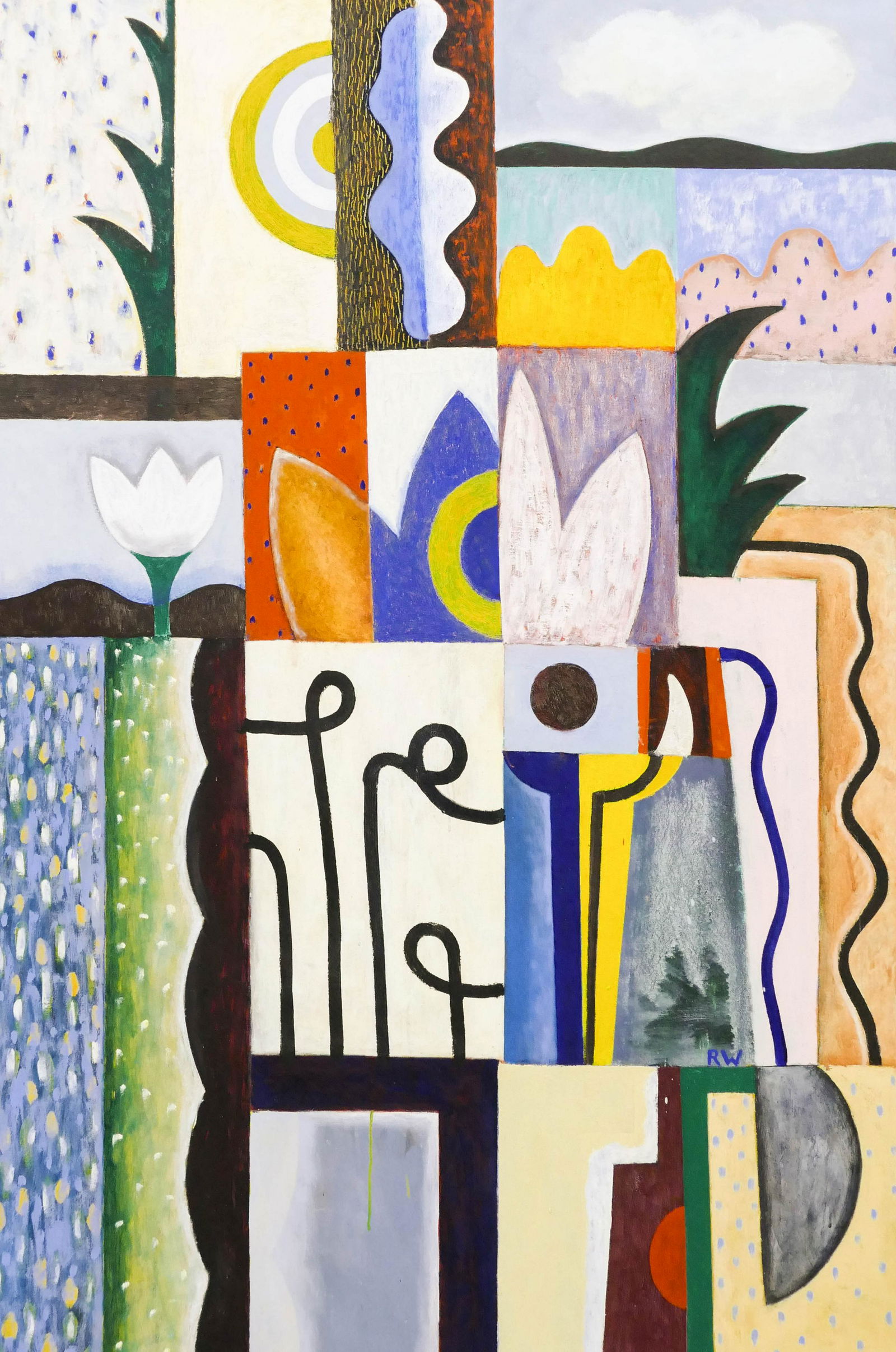 Robin Wassong ''Spring Fever'' 1989 Oil (1 of 2)