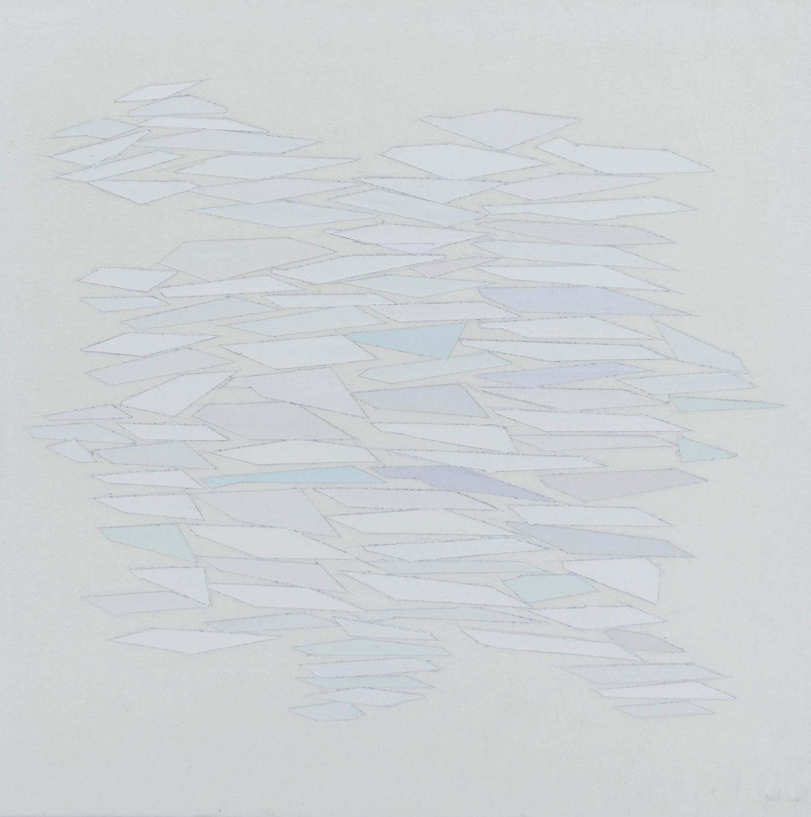 Robert Goodnough ''Pastel Statement I'' 1971 Oil (1 of 3)