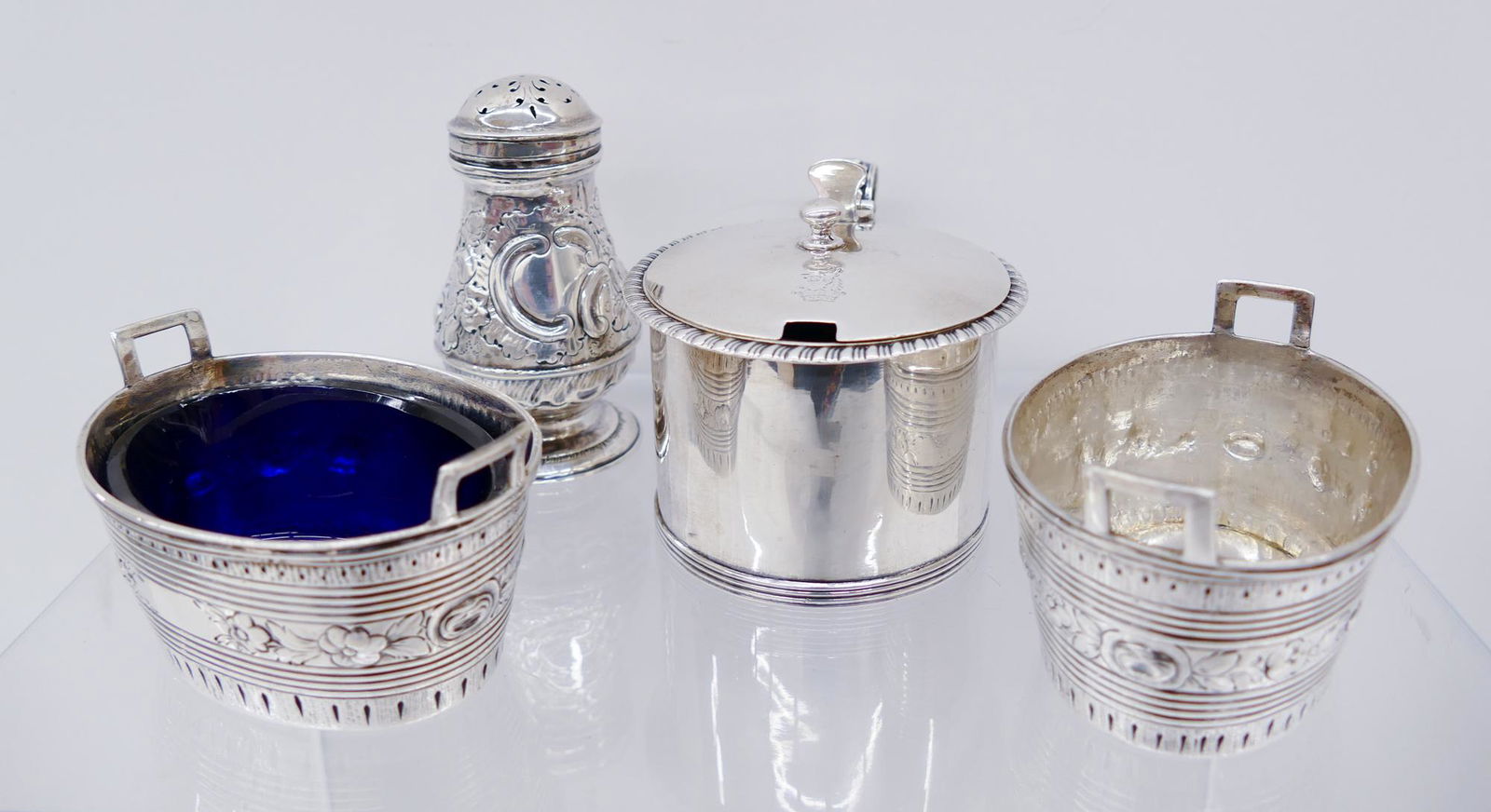 4pc English Georgian Silver Condiments (1 of 10)