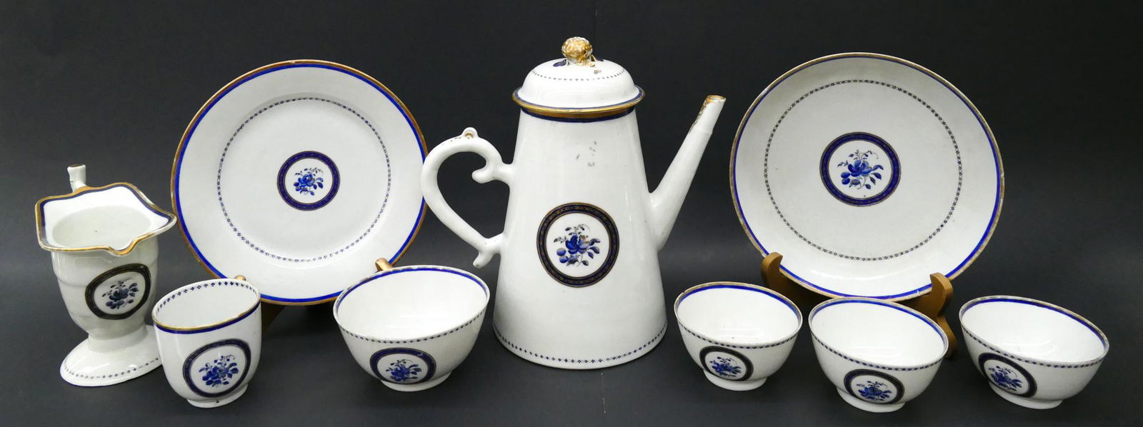9pc 18th Century Chinese Export Porcelain (1 of 10)