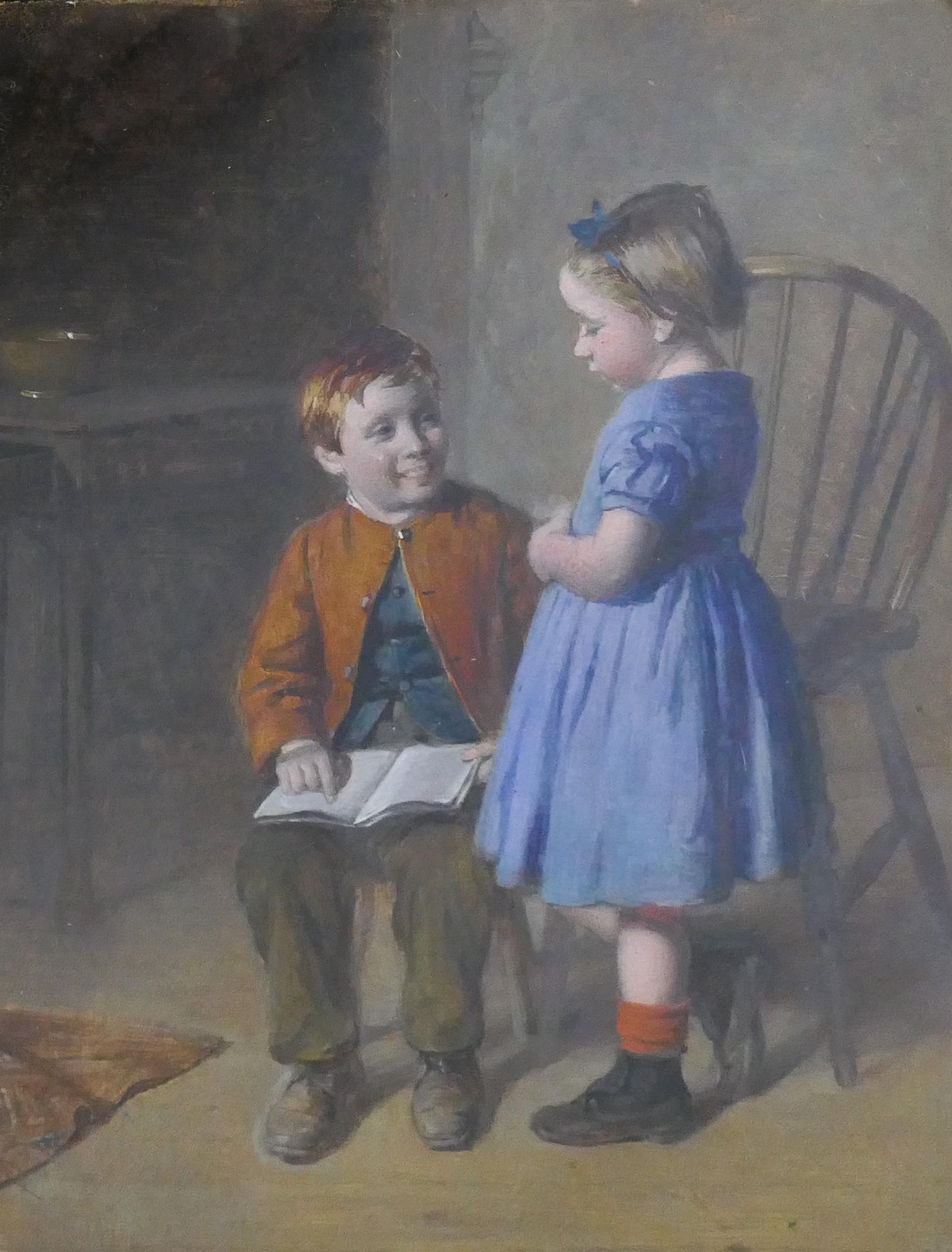 William Hemsley 'Spell That' Oil on Board (1 of 4)