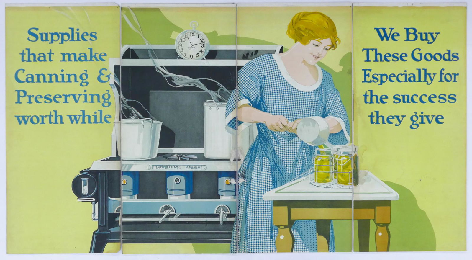 4pc 1920's Winchester Advertising Signs- Canning (1 of 1)