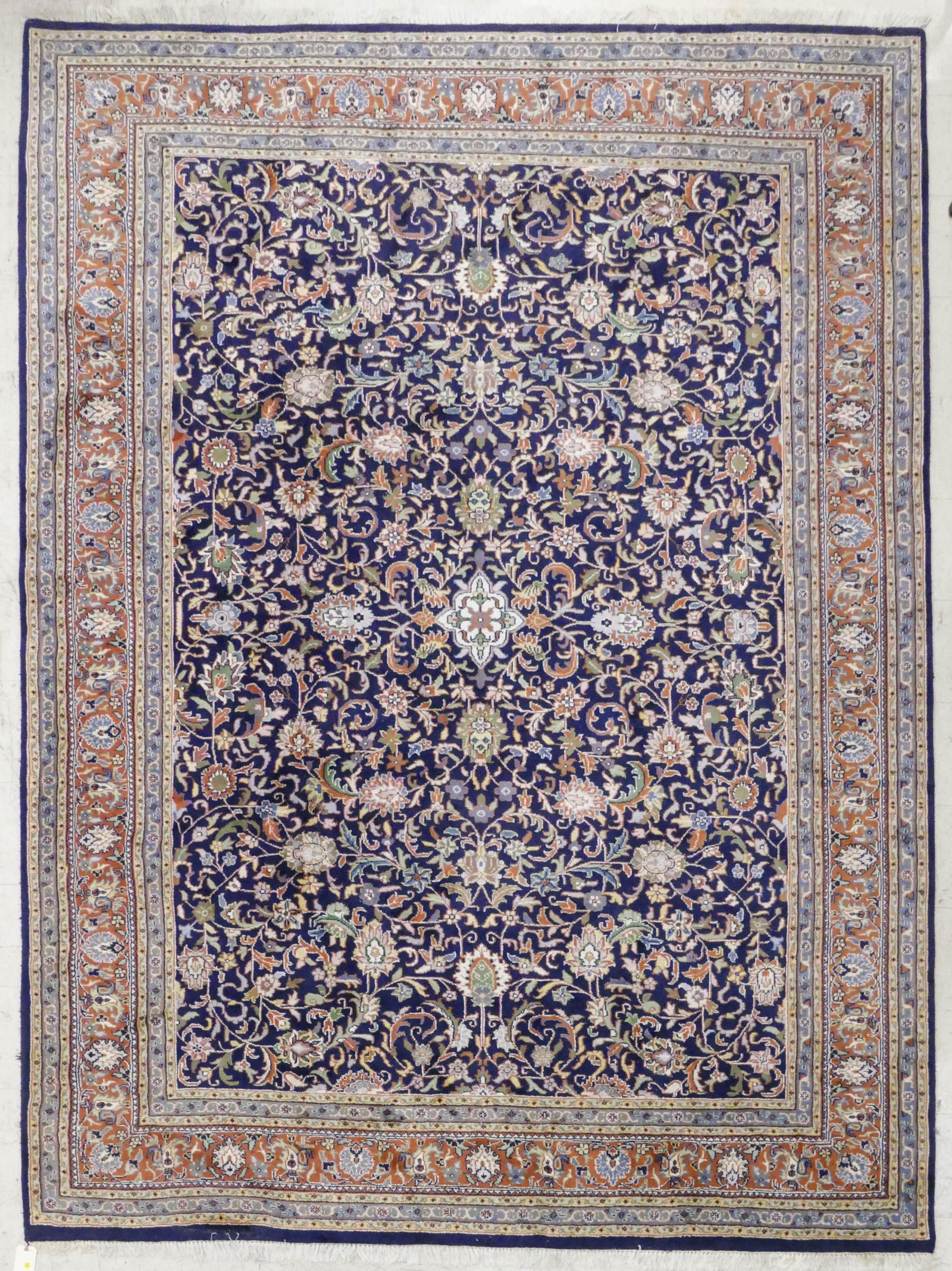 Persian Floral Cobalt Oriental Rug- 8'9'' x 12' (1 of 4)