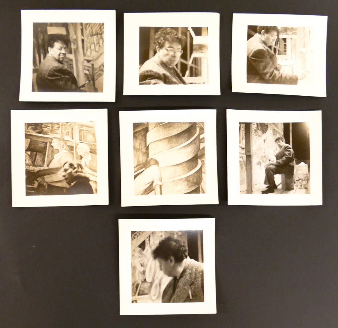 7pc Emmy Lou Packard 'Diego Rivera' Snapshots, 1940 (1 of 6)