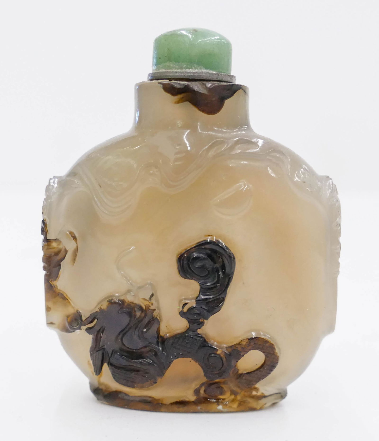 Chinese Qing Shadow Agate Snuff Bottle (1 of 4)