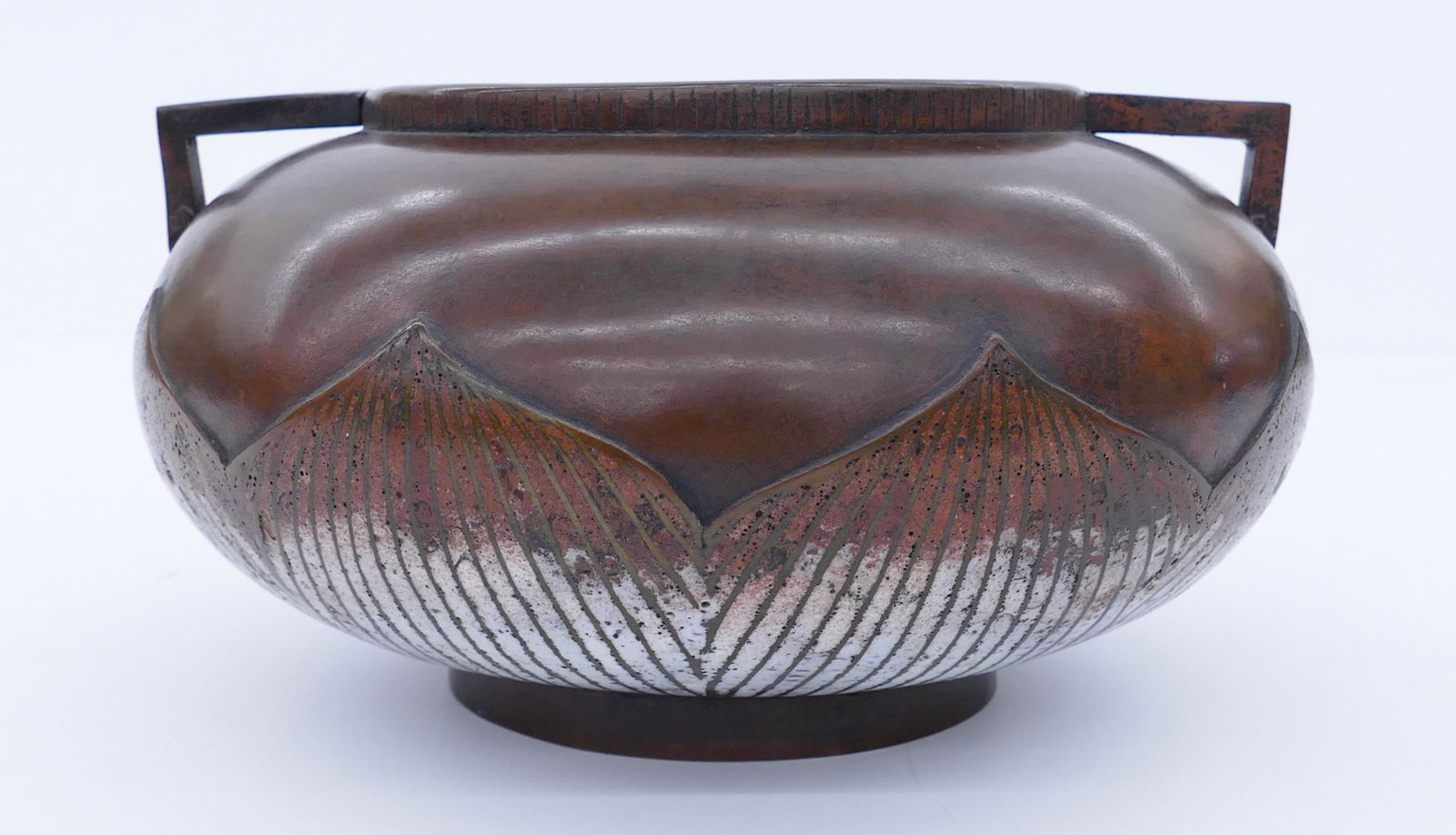 Japanese Art Deco Enameled Bronze Vase (1 of 5)