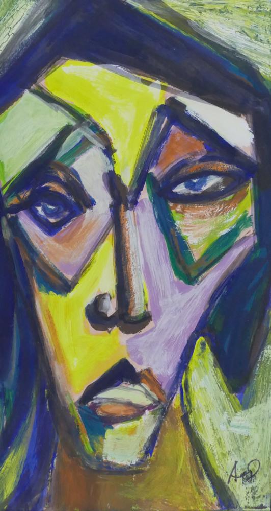 Anthony Quinn ''Inner Moments'' Oil (1 of 2)