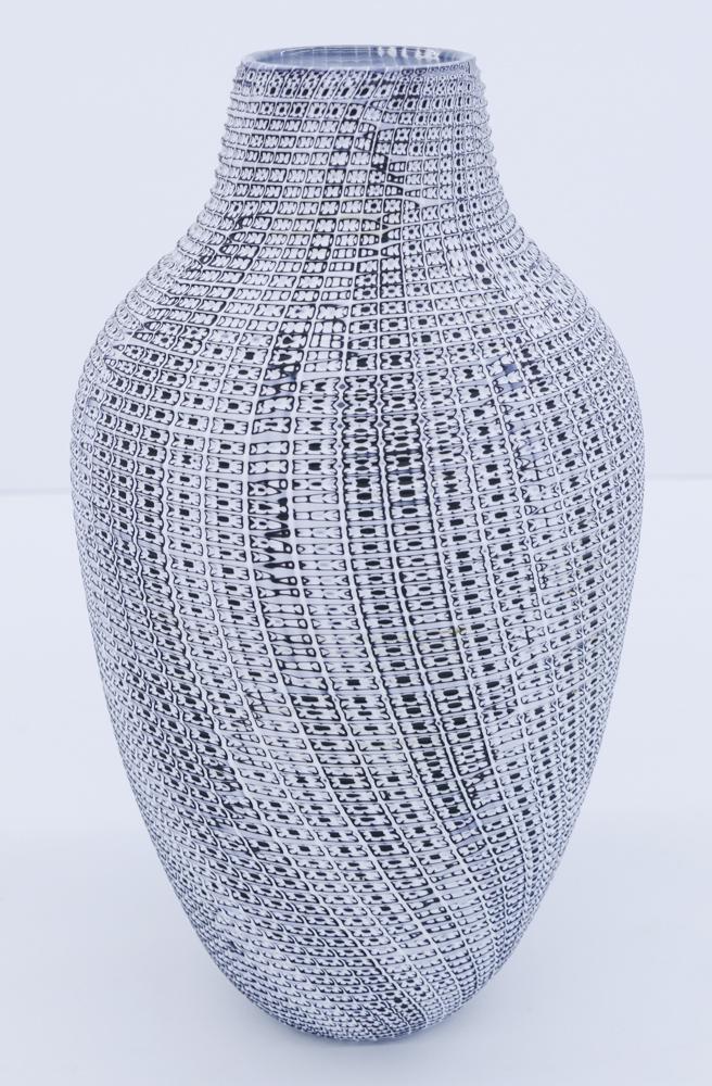 Massimiliano Schiavon ''Black and White'' Glass Vessel (1 of 2)