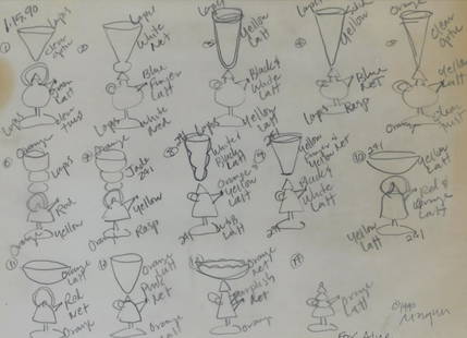 Richard Marquis ''Teapot Goblet Study'' 1990 Graphite: Richard Marquis (b.1945 Washington) ''Teapot Goblet Study'' 1990 Graphite on Paper 10''x14'' Sight. Signed and inscribed ''For Alice'' l.r. Framed 14.5''x18''. Some mat toning near side edges. Not ins