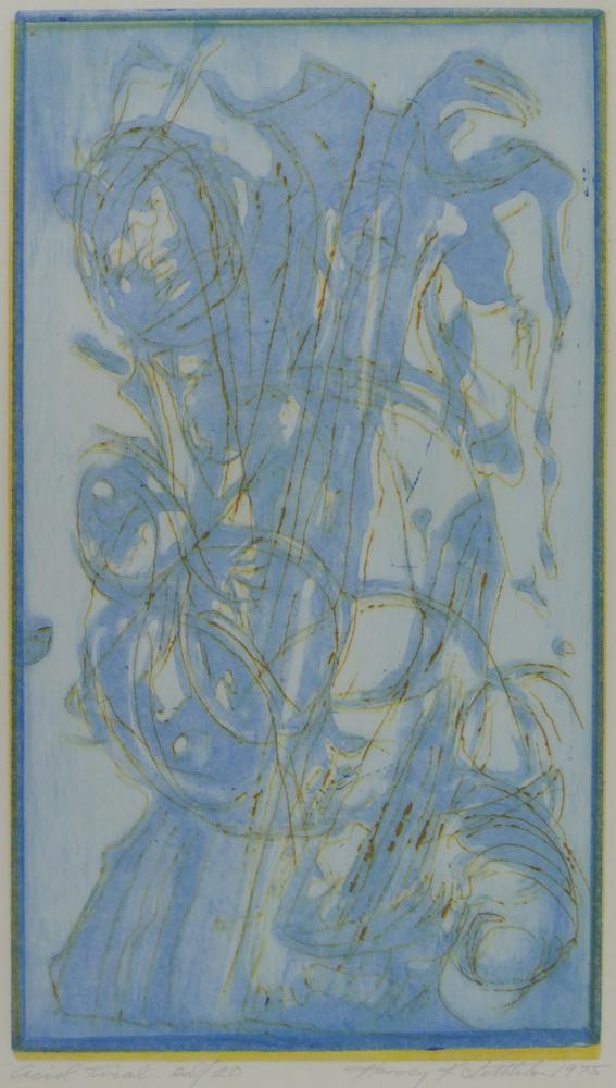 Harvey Littleton ''Acid Trial'' 1975 Vitreograph (1 of 3)