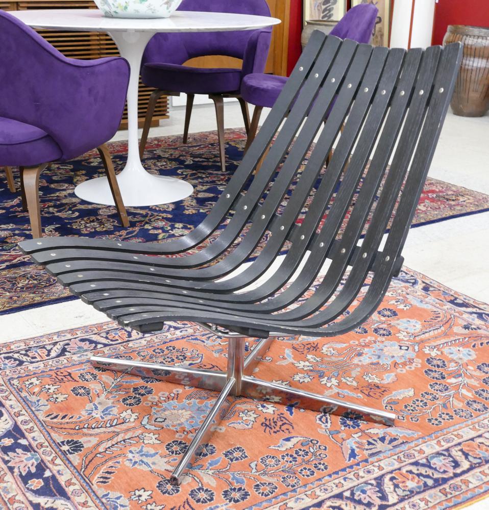 Hans Brattrud ''Scandia'' Black Lounge Chair (1 of 2)