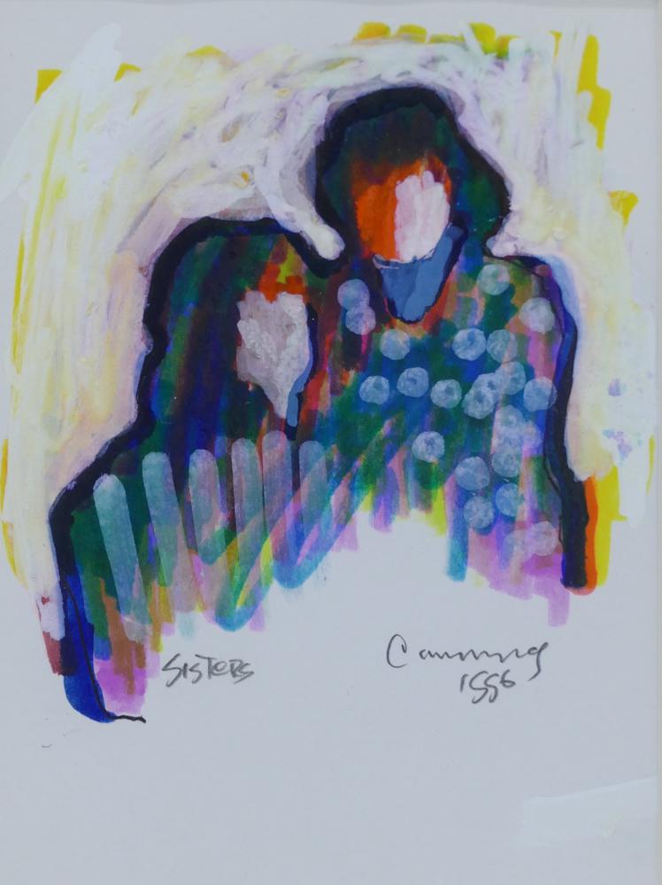 William Cumming ''Sisters'' 1996 Tempera (1 of 2)