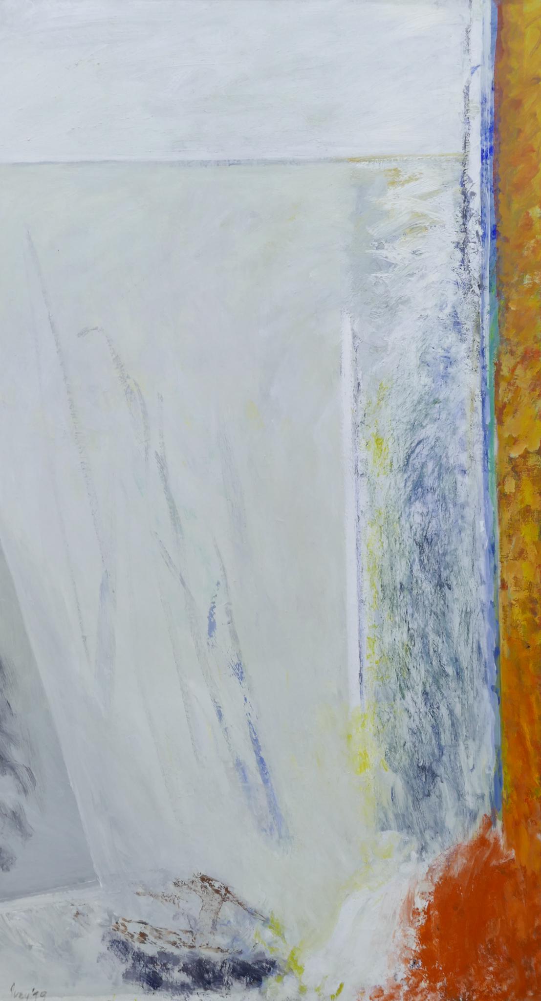 William Ivey ''Untitled'' (Red and White) 1979 Oil (1 of 6)