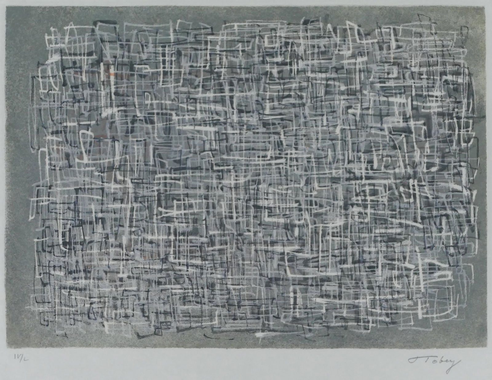 Mark Tobey ''High Tide'' 1974 Screenprint (1 of 2)