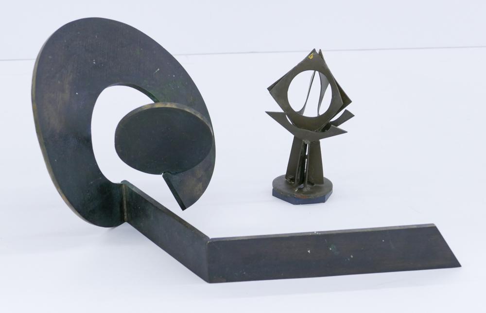 2pc Charles Smith ''Maquettes'' Steel Sculptures (1 of 2)