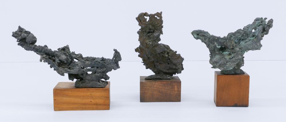 3pc Charles Smith ''Wax Form'' Bronze Sculptures (1 of 2)