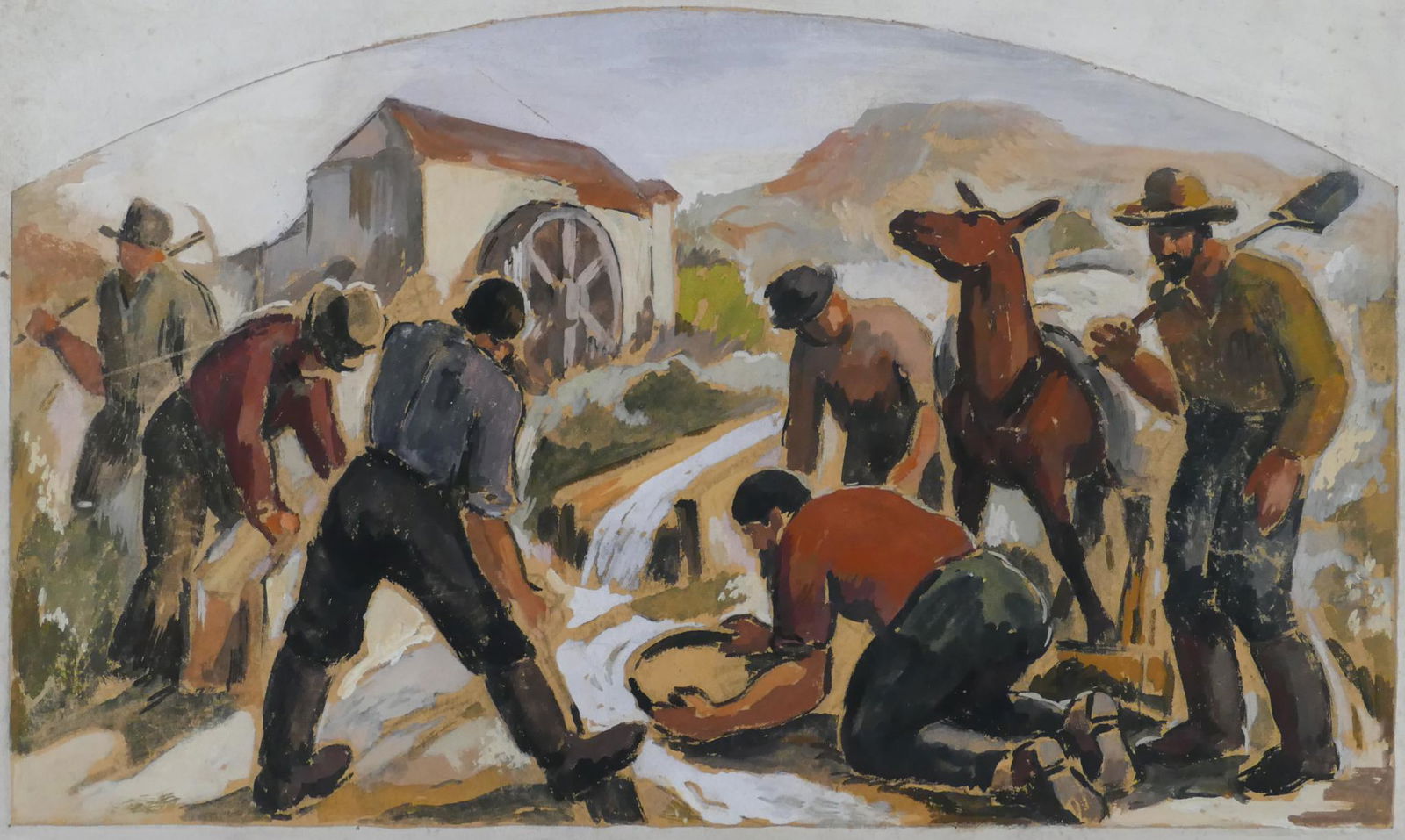 Jacob Elshin & Peter Camfferman ''Gold Rush'' Mural (1 of 3)