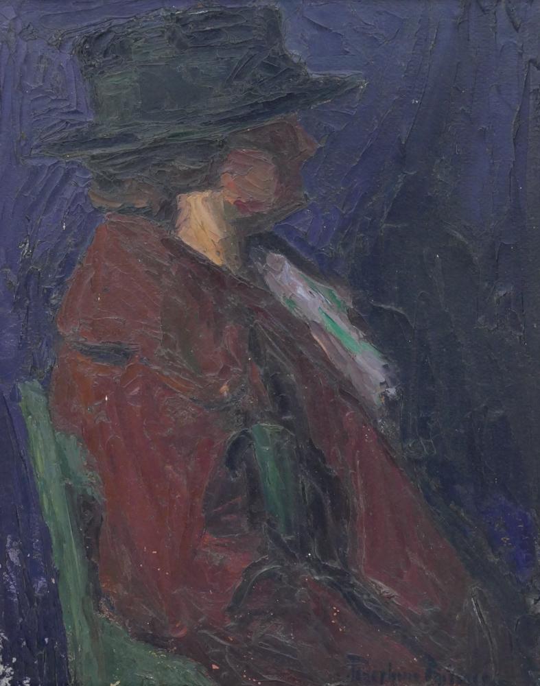 Josephine Gilmer Corbett ''Palette Knife Study'' (Figure) (1 of 3)