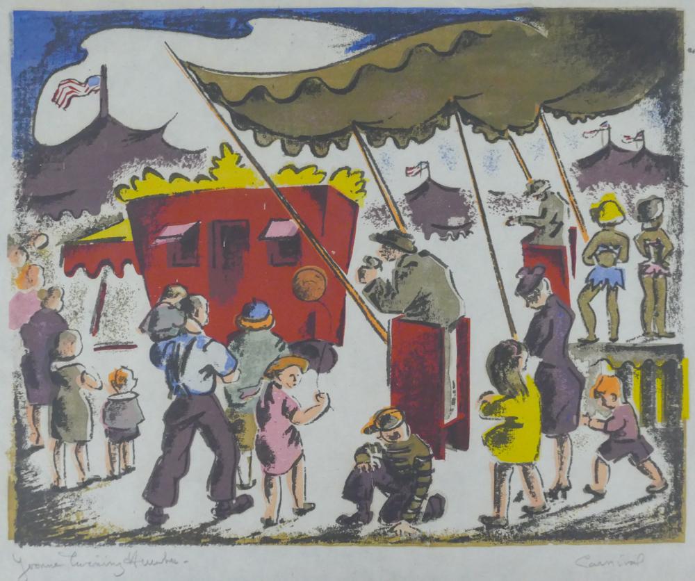 Yvonne Twining Humber ''Carnival'' Color Lithograph (1 of 2)