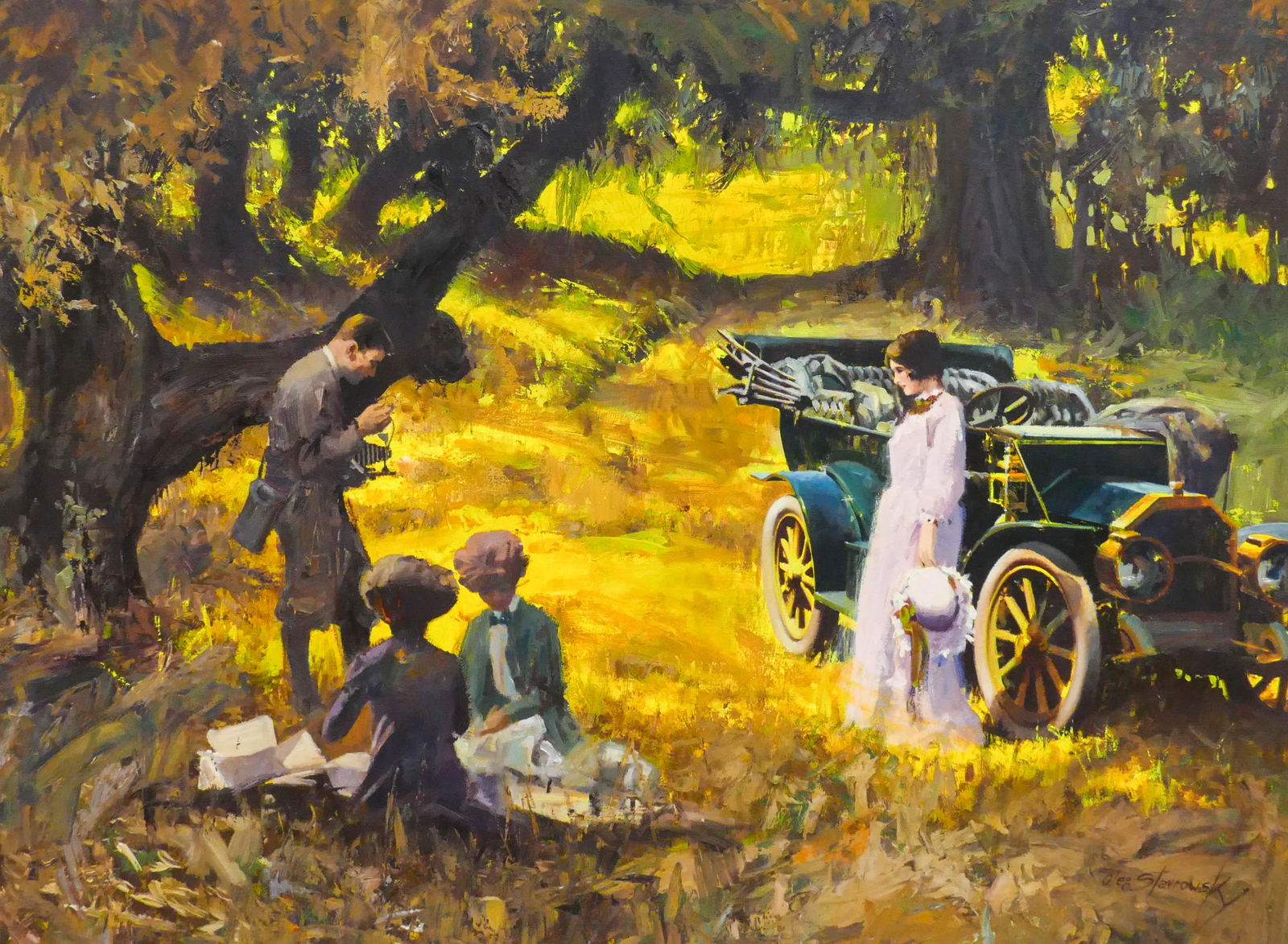 Oleg Stavrowsky ''A Gentler Time'' Oil (1 of 2)