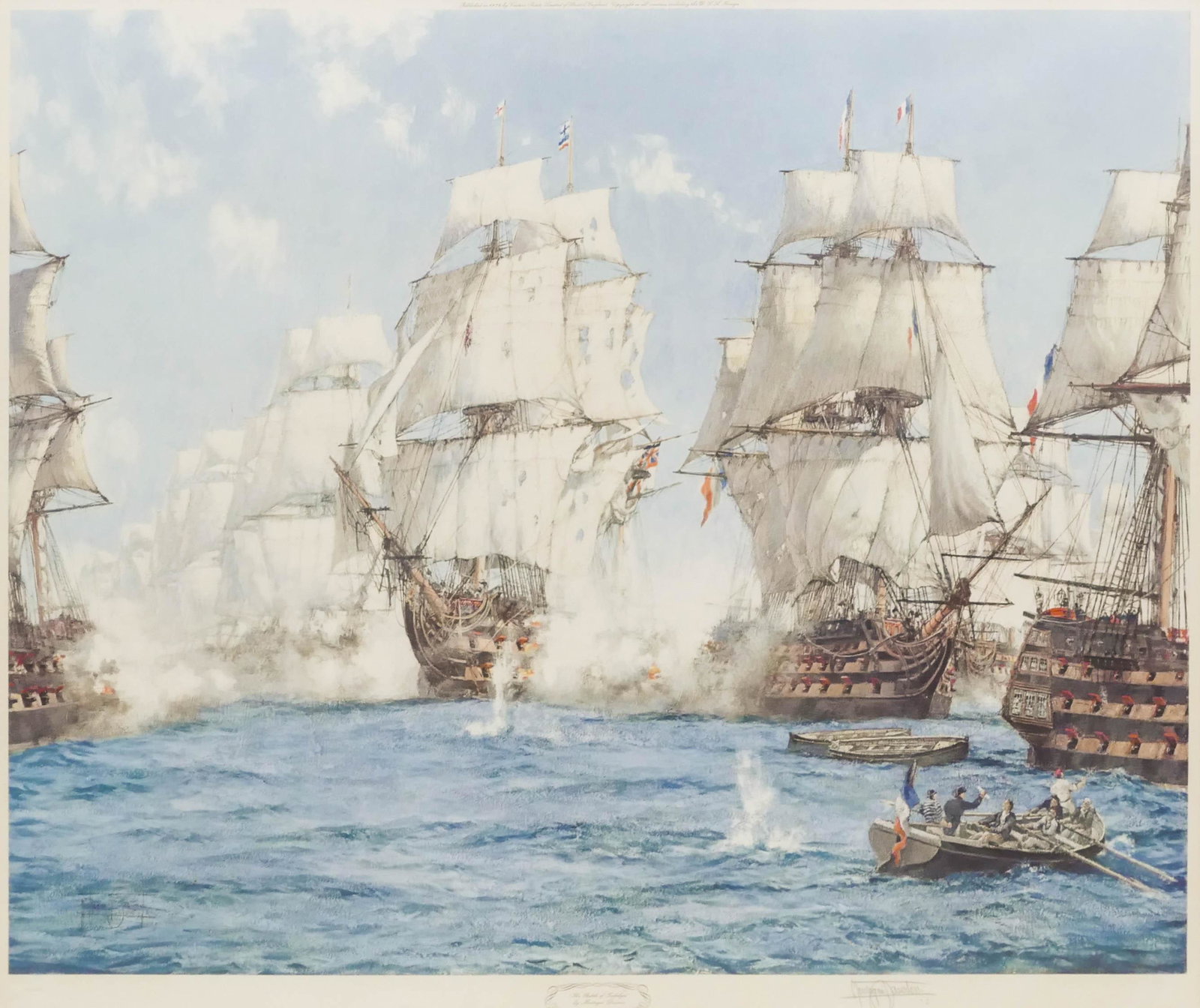 Montague Dawson ''The Battle of Trafalgar'' Lithograph (1 of 3)