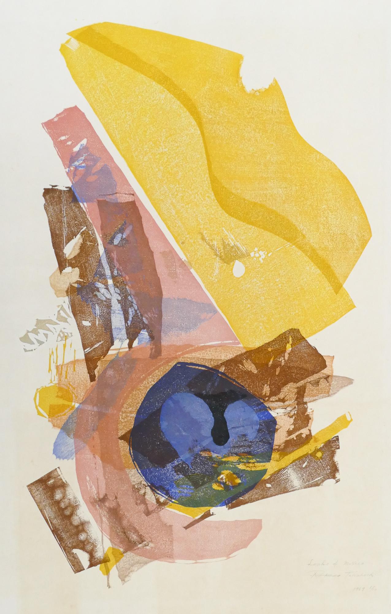 Rikio Takahashi 'Looks of Mexico' Woodblock, 1969 (1 of 4)