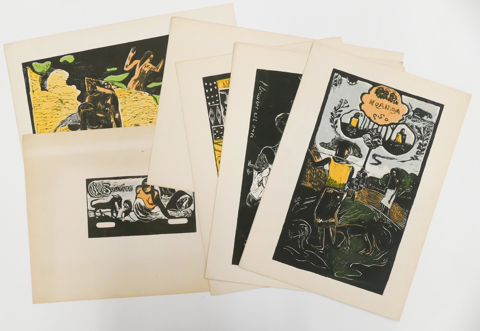 10pc Vintage Paul Gauguin 'Woodcuts for Noa Noa', c. 1950's (1 of 5)