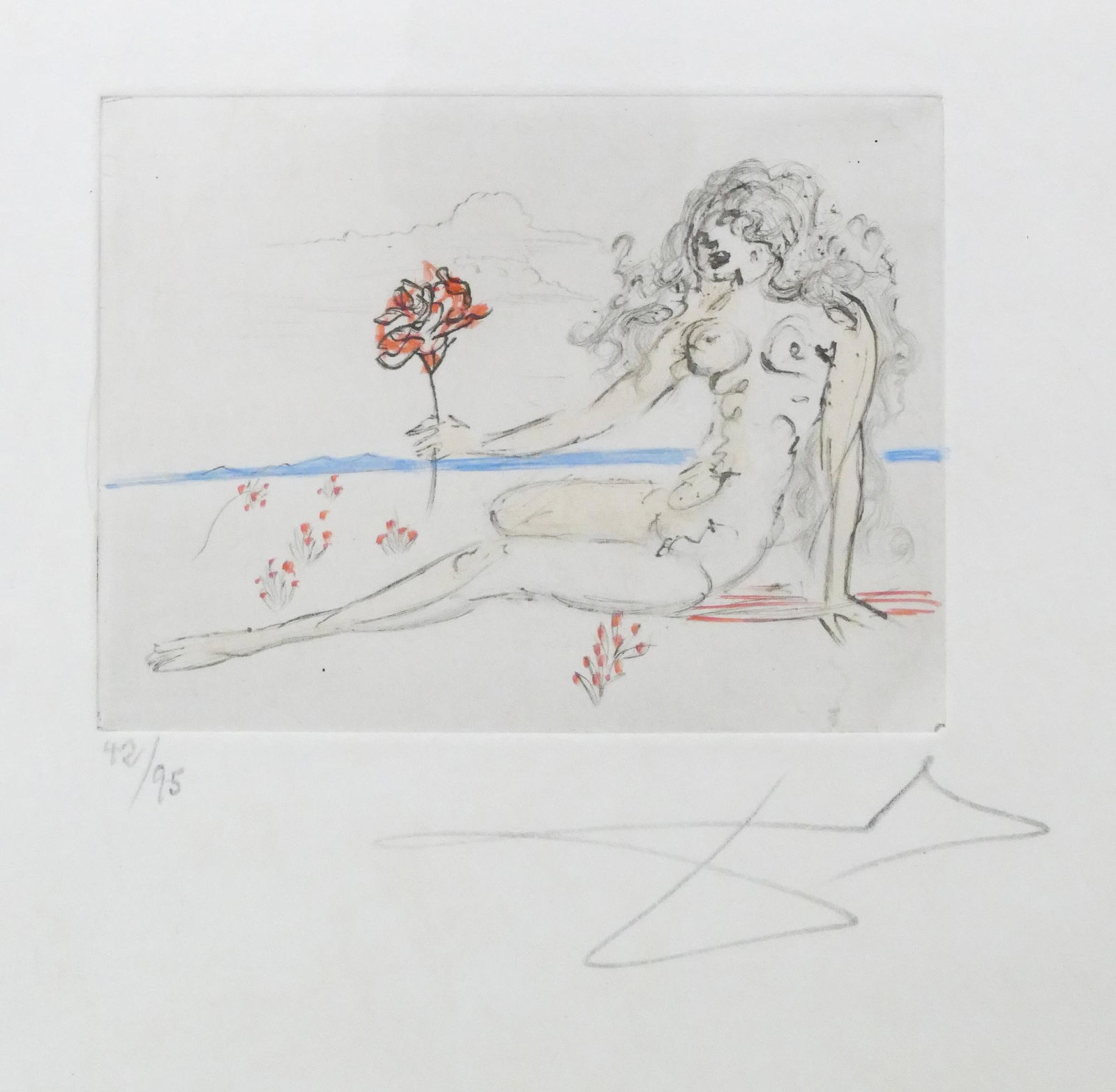 8pc Salvador Dali 'Petites Nus' Suite Etchings (1 of 10)