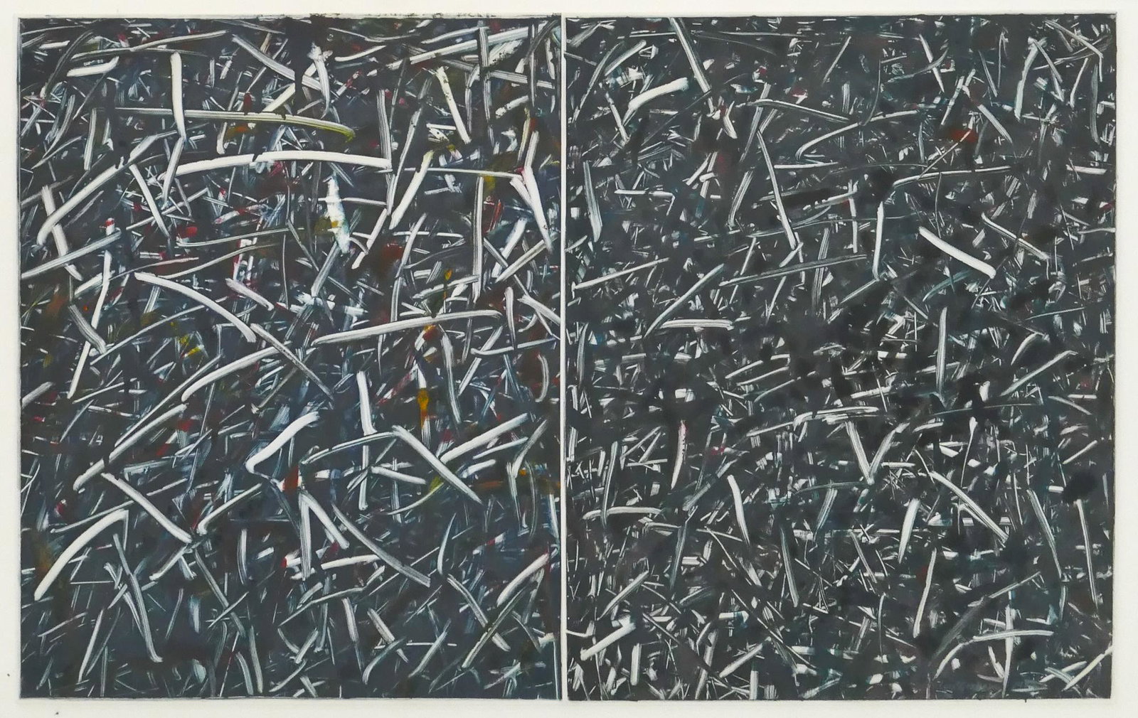 Lois Graham 'Mooncups' (Diptych) Monotype, 1987 (1 of 4)