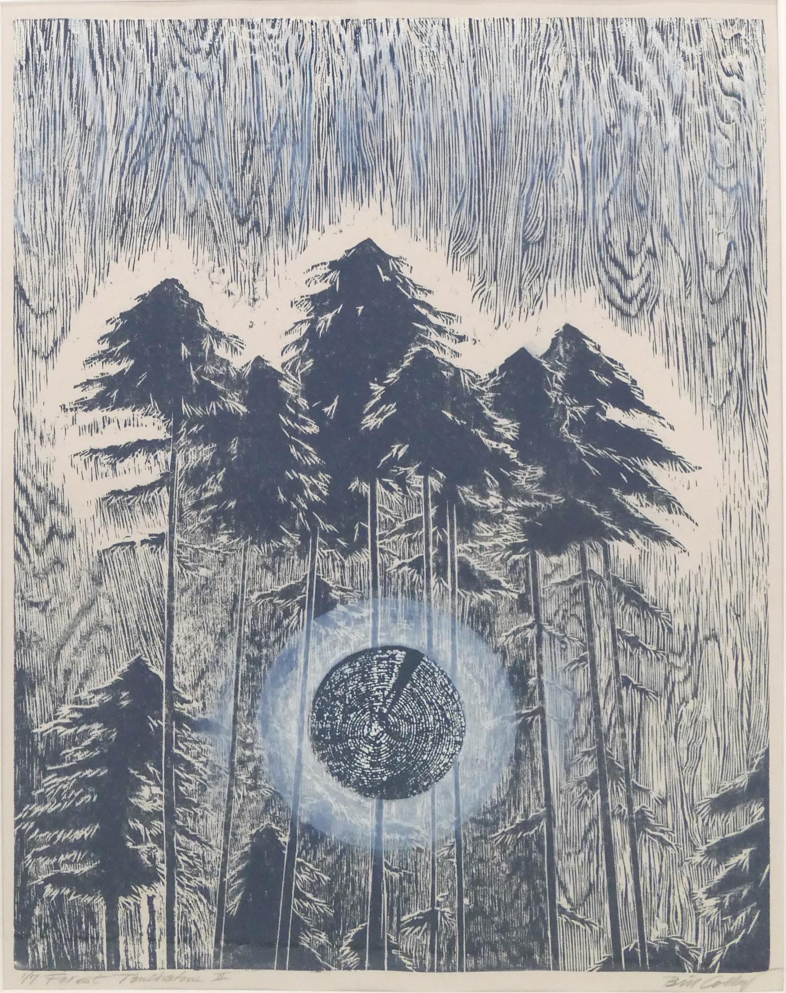 Bill Colby  'Forest Touchstone II' Woodcut, 2005 (1 of 3)
