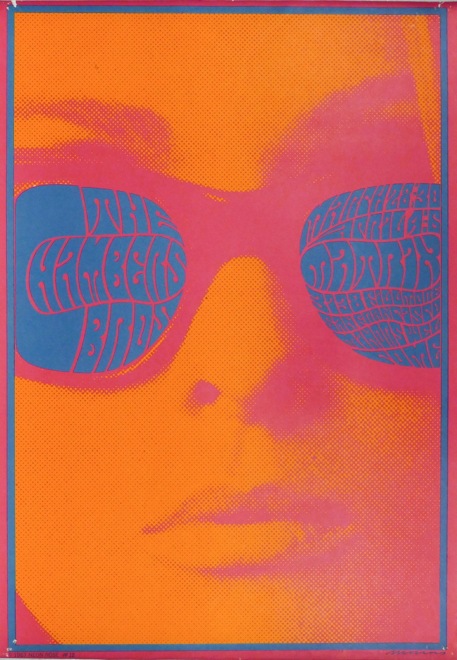 The Chambers Brothers San Francisco Concert Poster, 1967 (1 of 5)