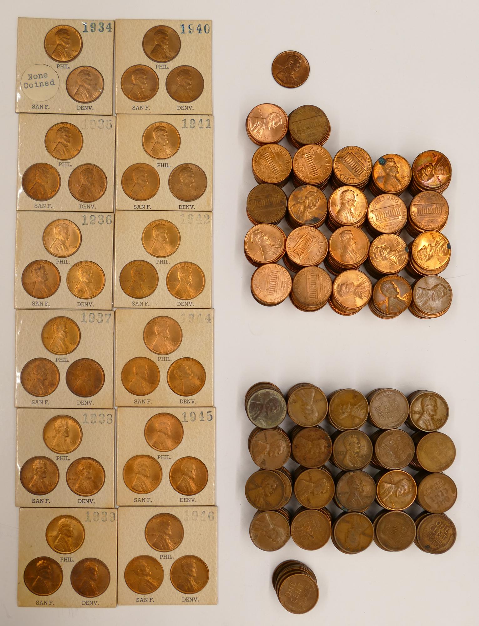 464pc US Pennies 1909-2017 (1 of 5)