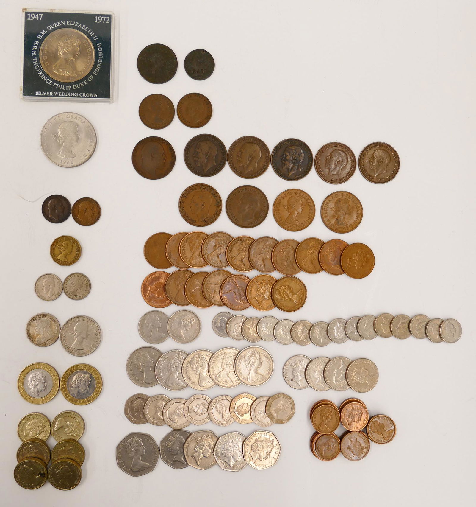 112pc British Coins (1 of 7)