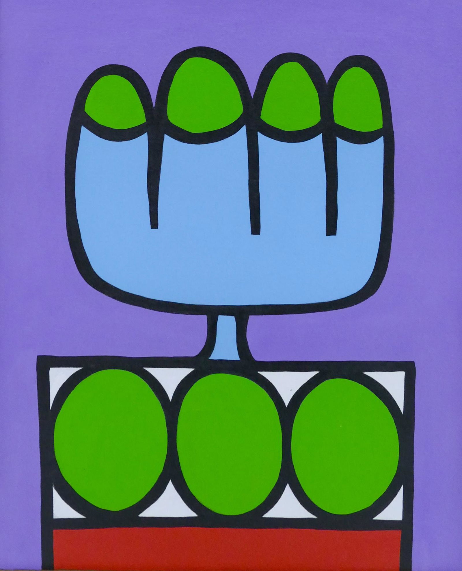 Alden Mason ''Compote of Good Fortune'' 1966 Acrylic (1 of 3)