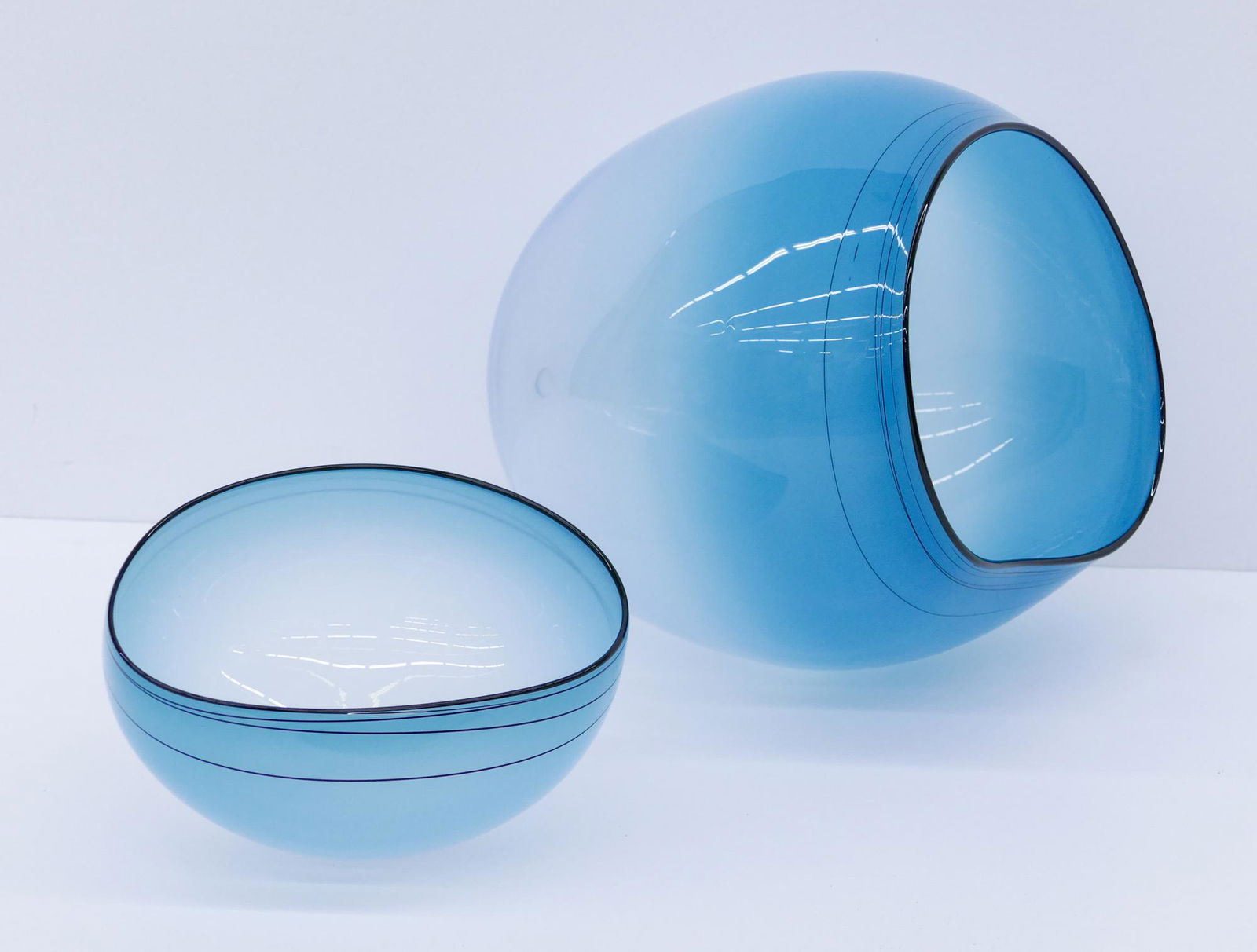 Dale Chihuly ''Blue Sky Basket Set'' 2009 Glass (1 of 5)