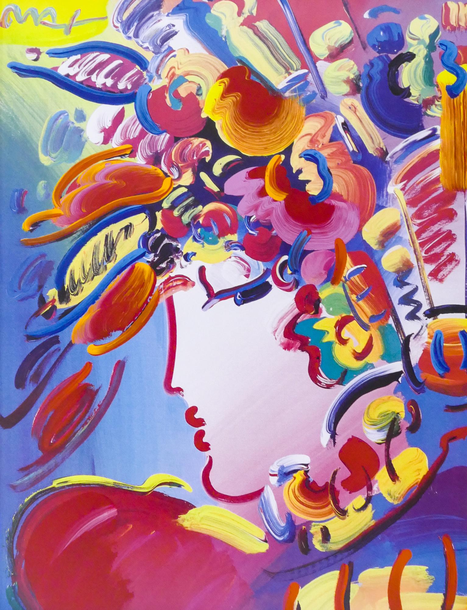 Peter Max ''Blushing Beauty'' 2002 Acrylic (1 of 2)