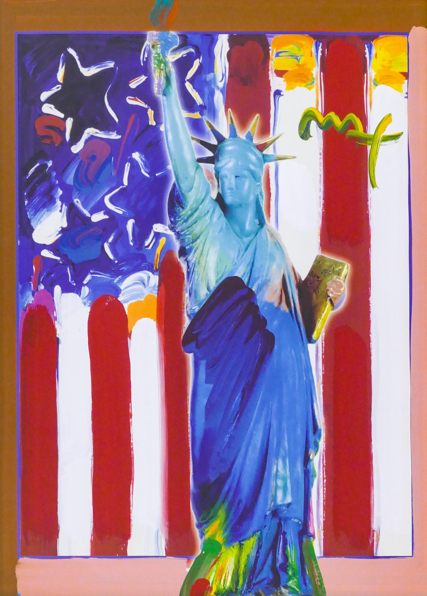Peter Max ''United We Stand II'' 2005 Acrylic (1 of 2)
