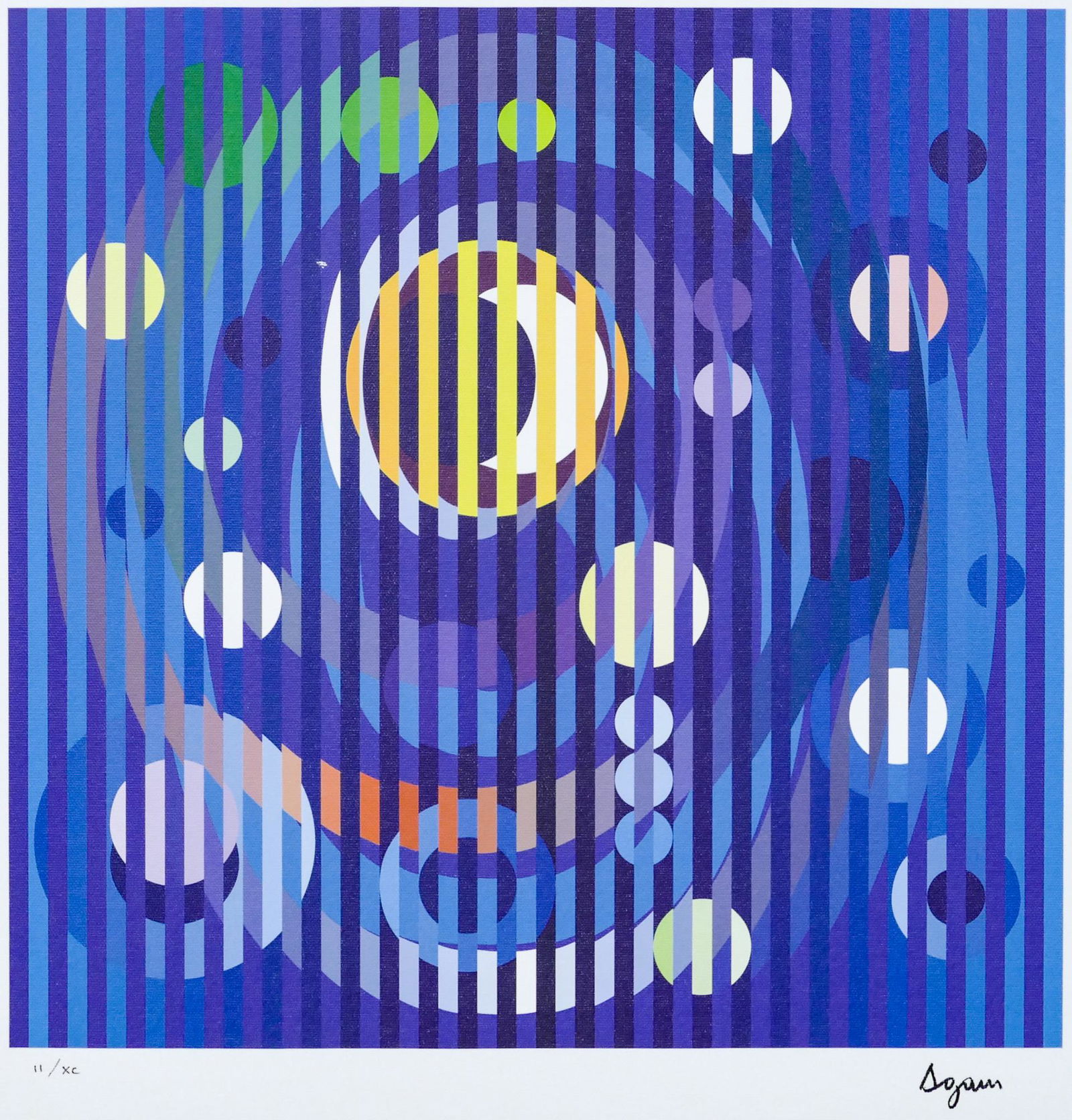 Yaacov Agam ''Sun and Moon Romance'' Giclee (1 of 2)