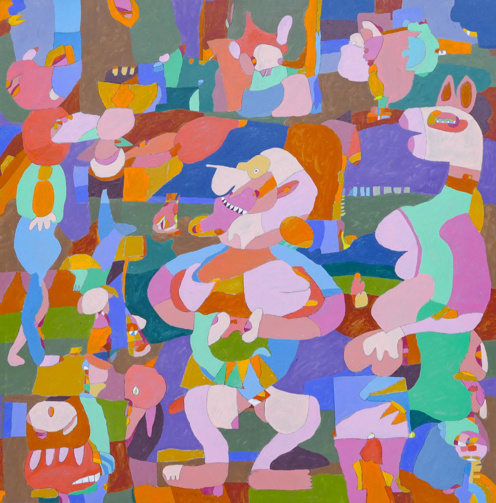 Claude Utley ''The Beauty Parlor'' 2016 Acrylic (1 of 1)